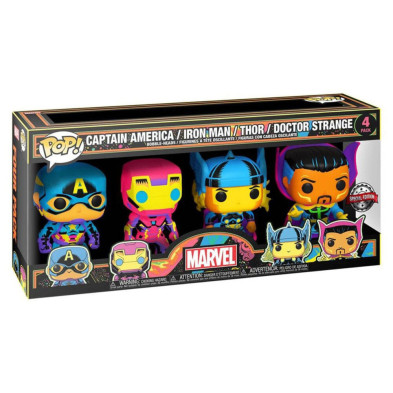 Blister 4 figuras POP Marvel Exclusive